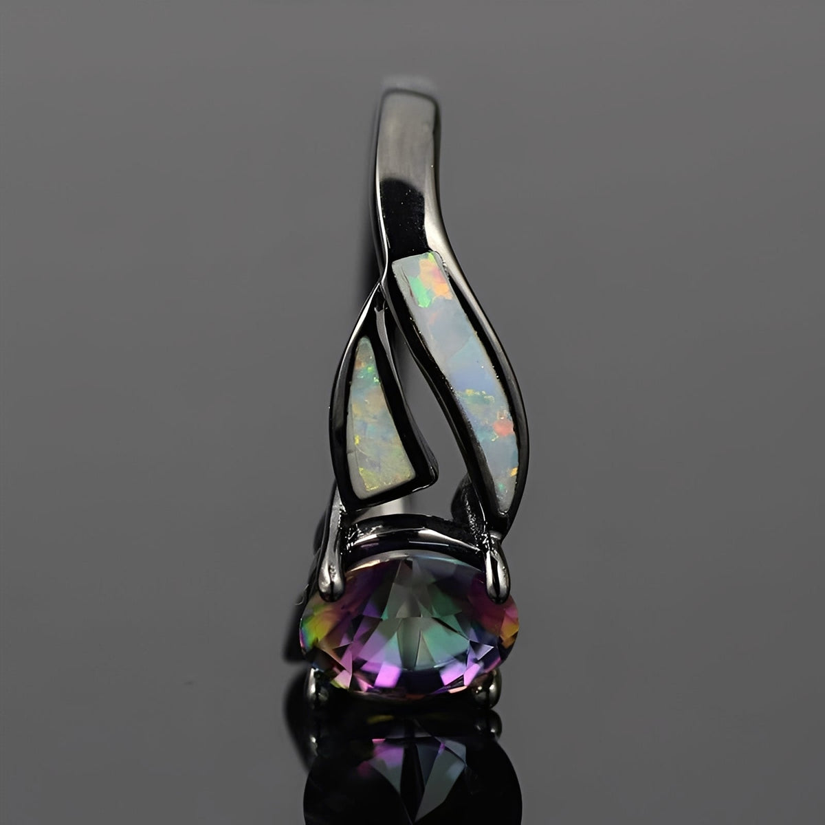 Mirella – Bunter Ring aus Opal und Topas
