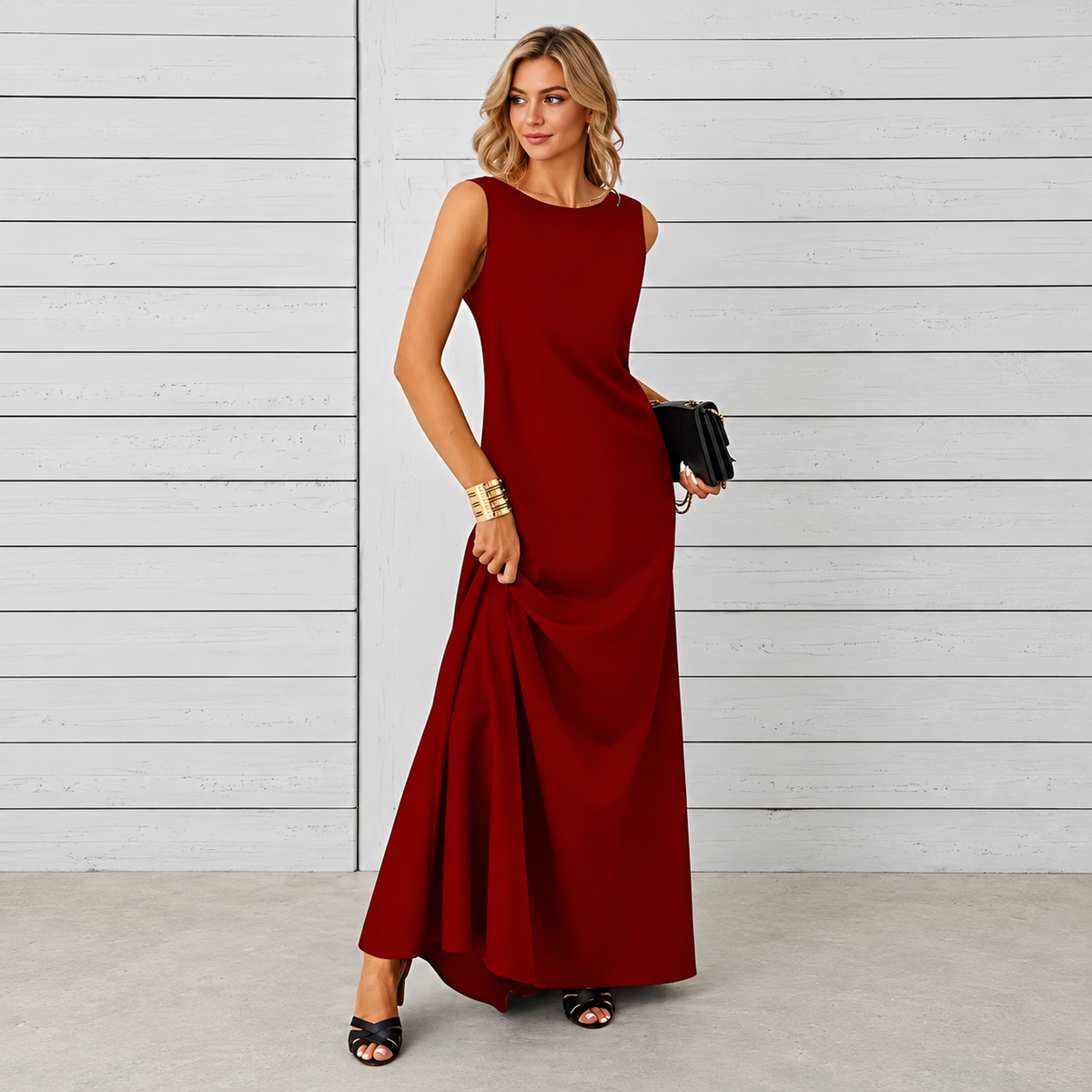 Saranna - Stilvolles Langkleid für Frauen