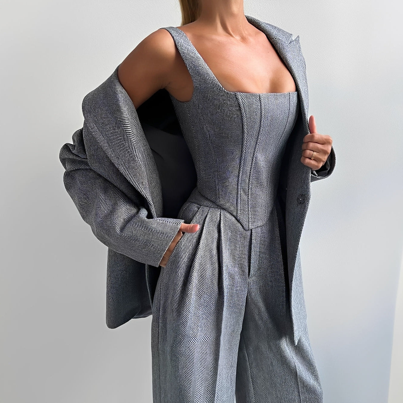Madeline - Stilvolles dreiteiliges Blazer-Set für Damen