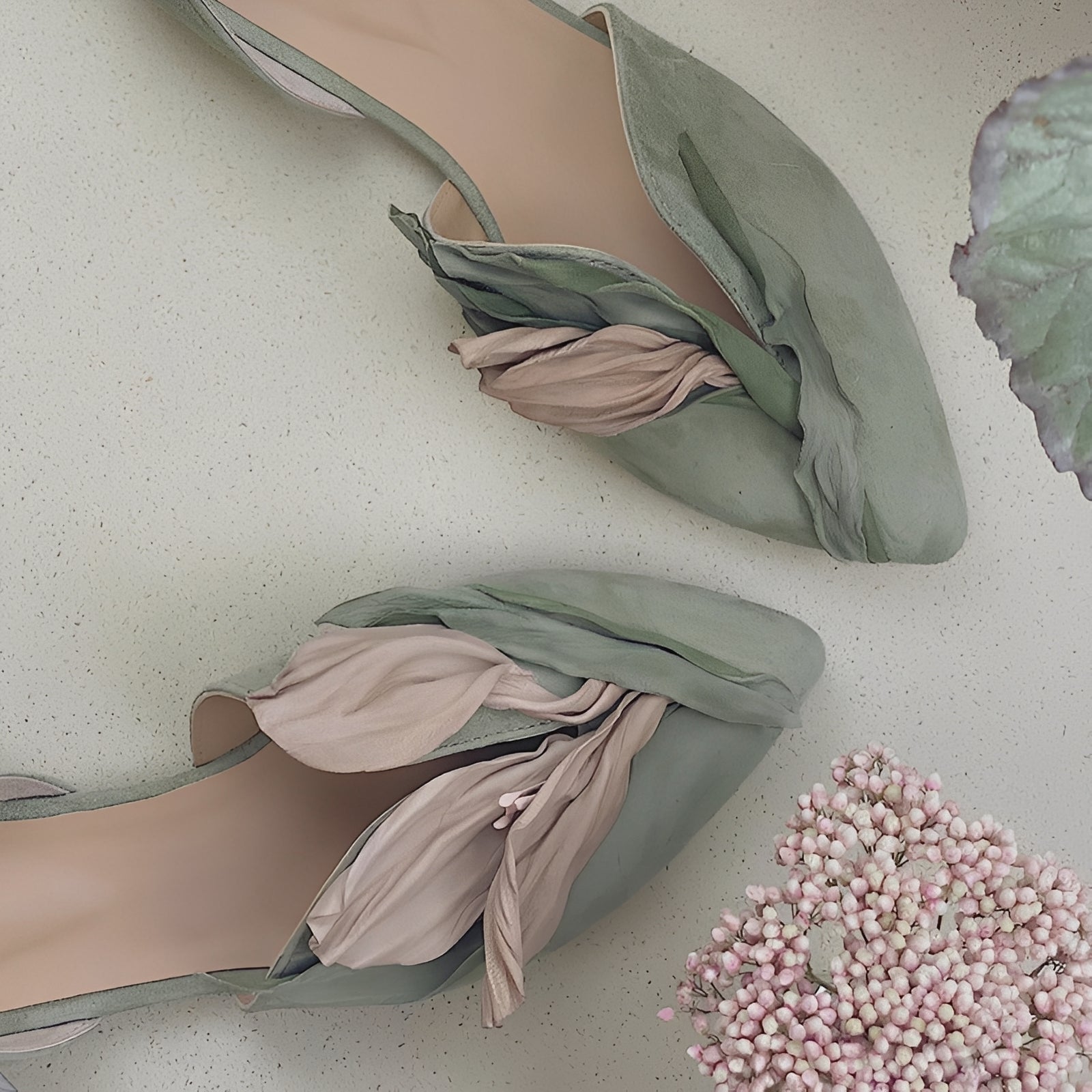 Jennifer - Modische flache Damenschuhe mit Blumenmuster