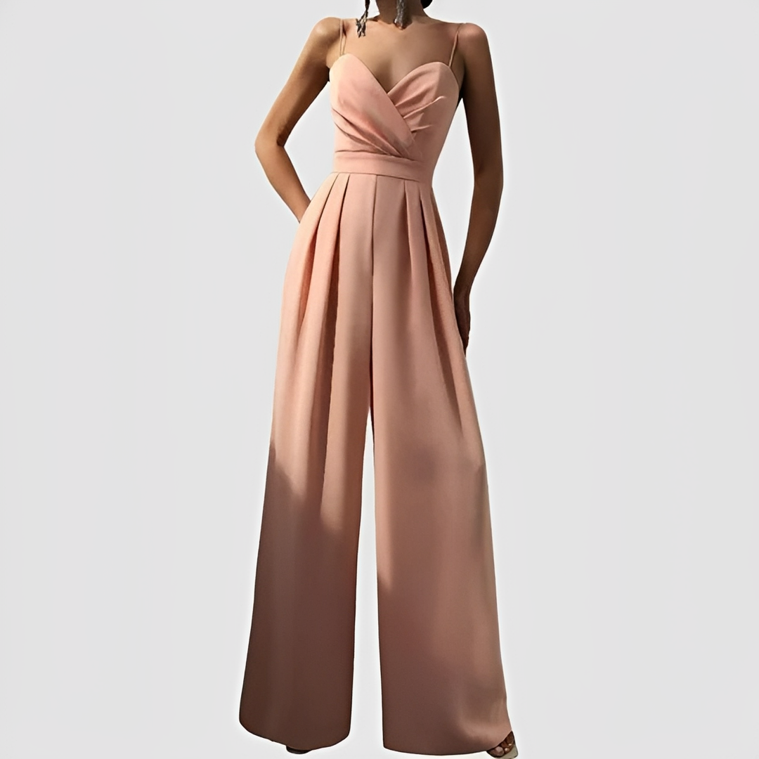 Glysha - Stilvoller Damenoverall mit weitem Bein