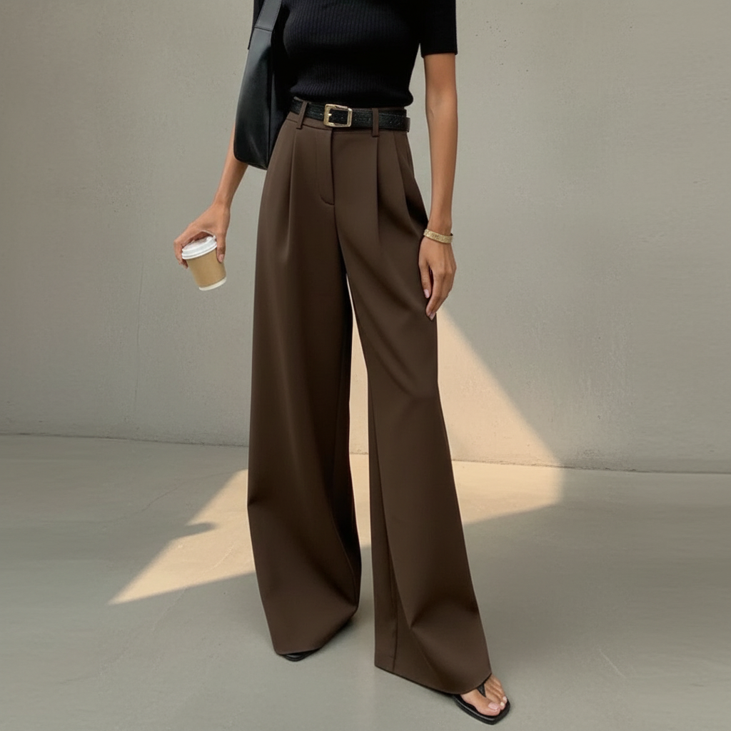 Marlene - Elegante Hose mit weitem Bein