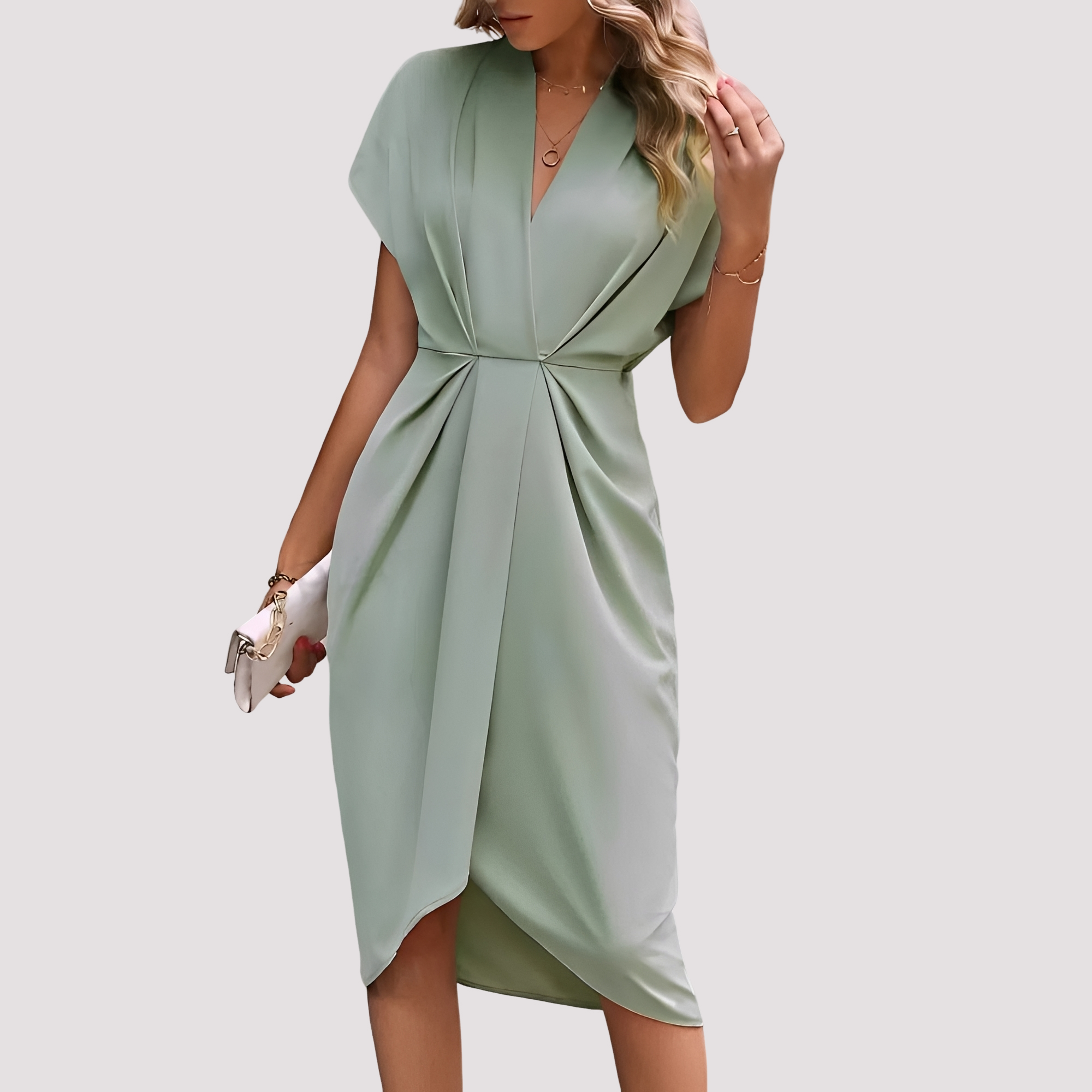 Gwen - Elegantes Midikleid mit Schlitz