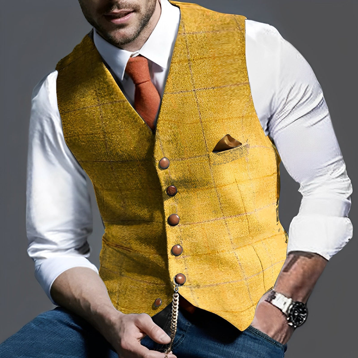 Jasper – Vintage Weste für Herren