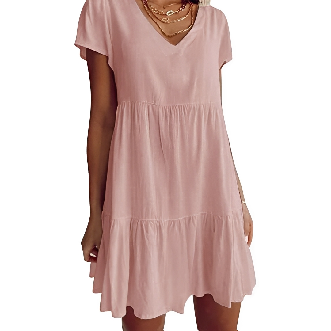 Judith - Lässiges Weites Mini-Kleid