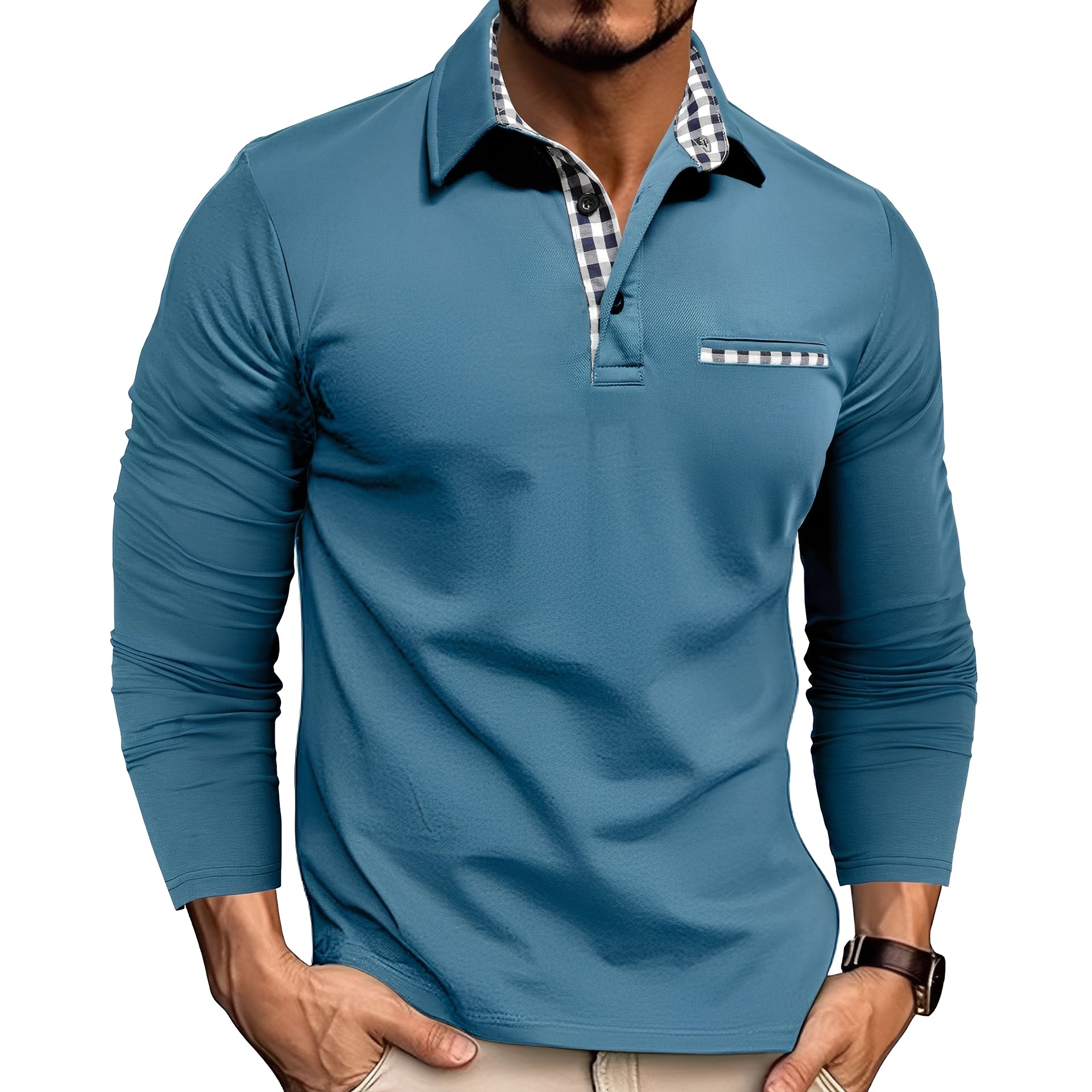 Charel - Komfortables Langarm-Poloshirt für Herren