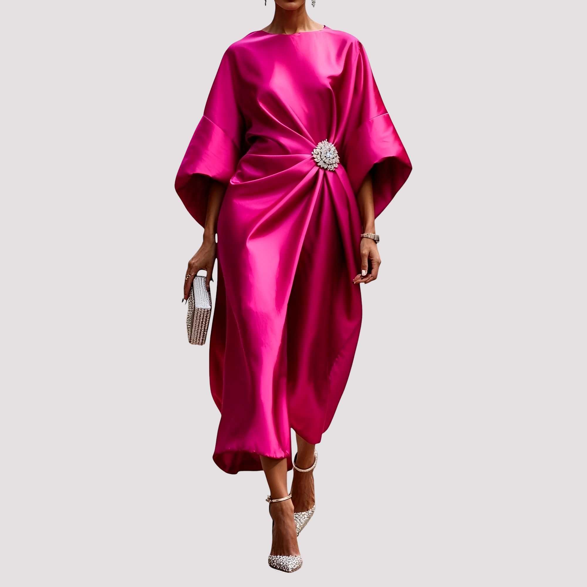 Kay - Elegantes Midikleid zum Wickeln