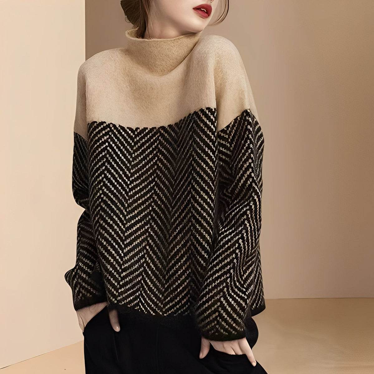 Maryann - Stilvoller und weicher Rollkragenpullover