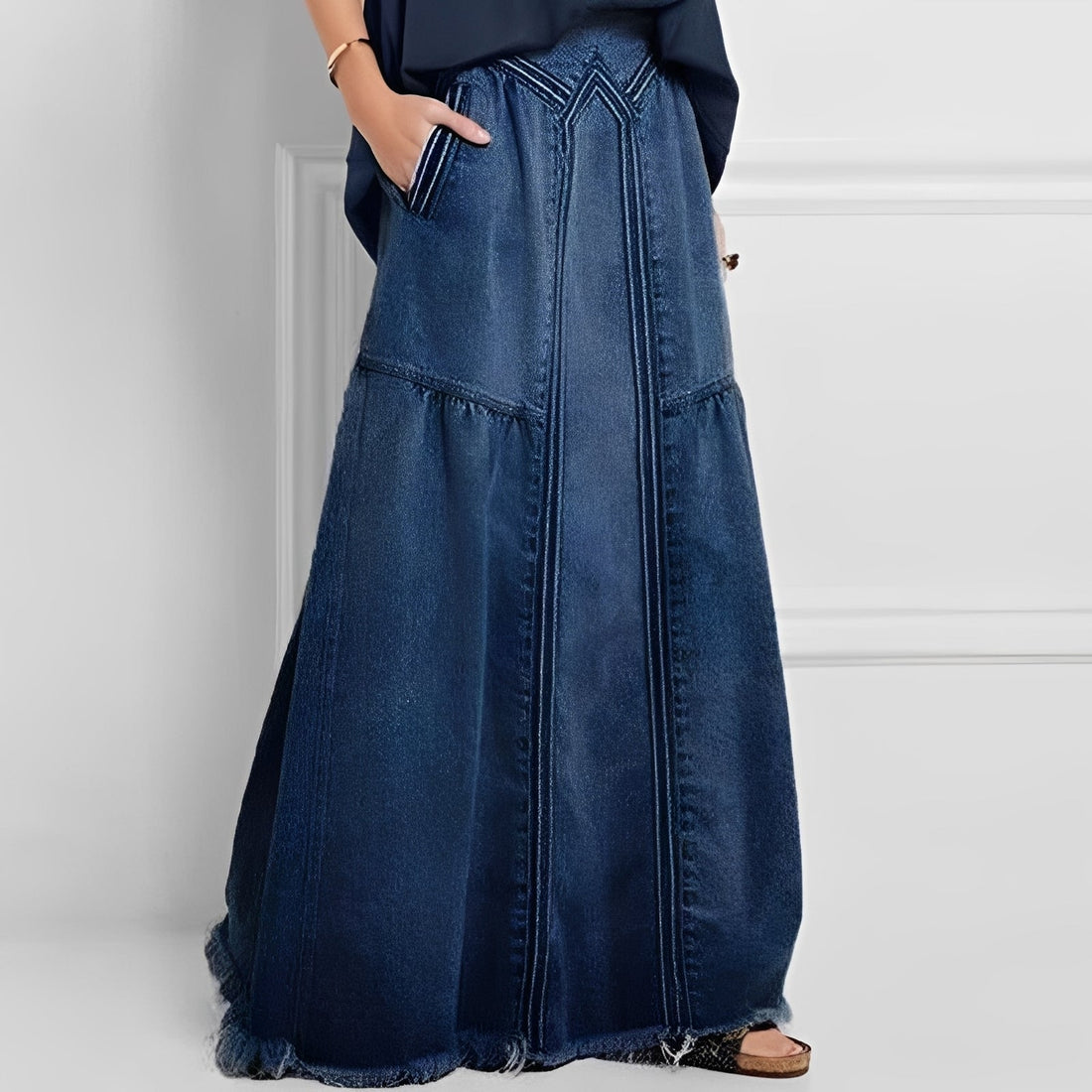 Nella - Modischer Jeansrock mit Tasche für Damen