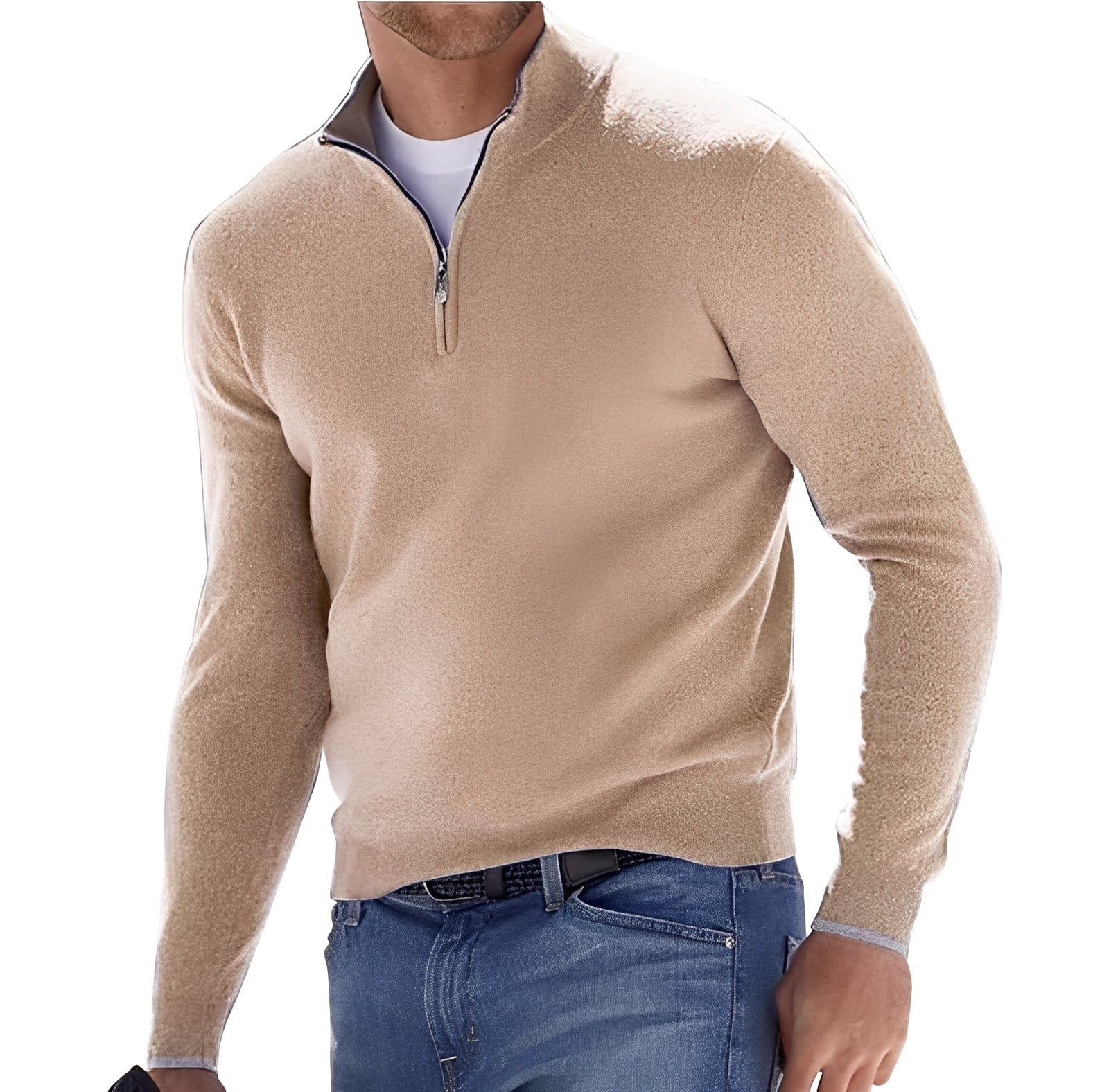 Nash - Freizeit-Sweater mit halbem Reißverschluss