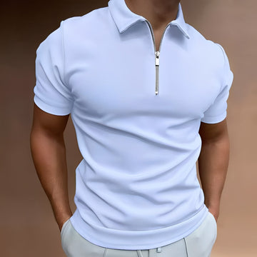 Carlos - Elegantes Herren-Polohemd mit Reißverschluss