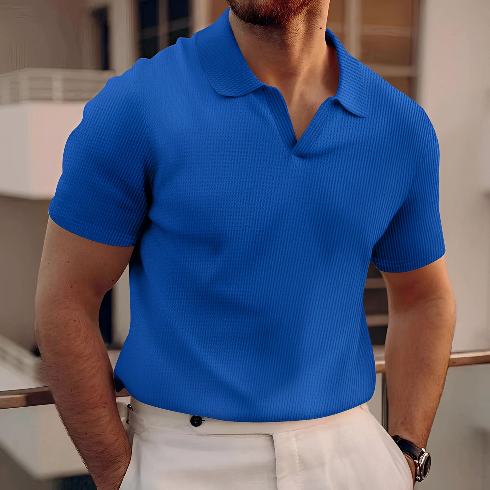 Holden - Kurzarm-Poloshirt mit minimalistischem Design