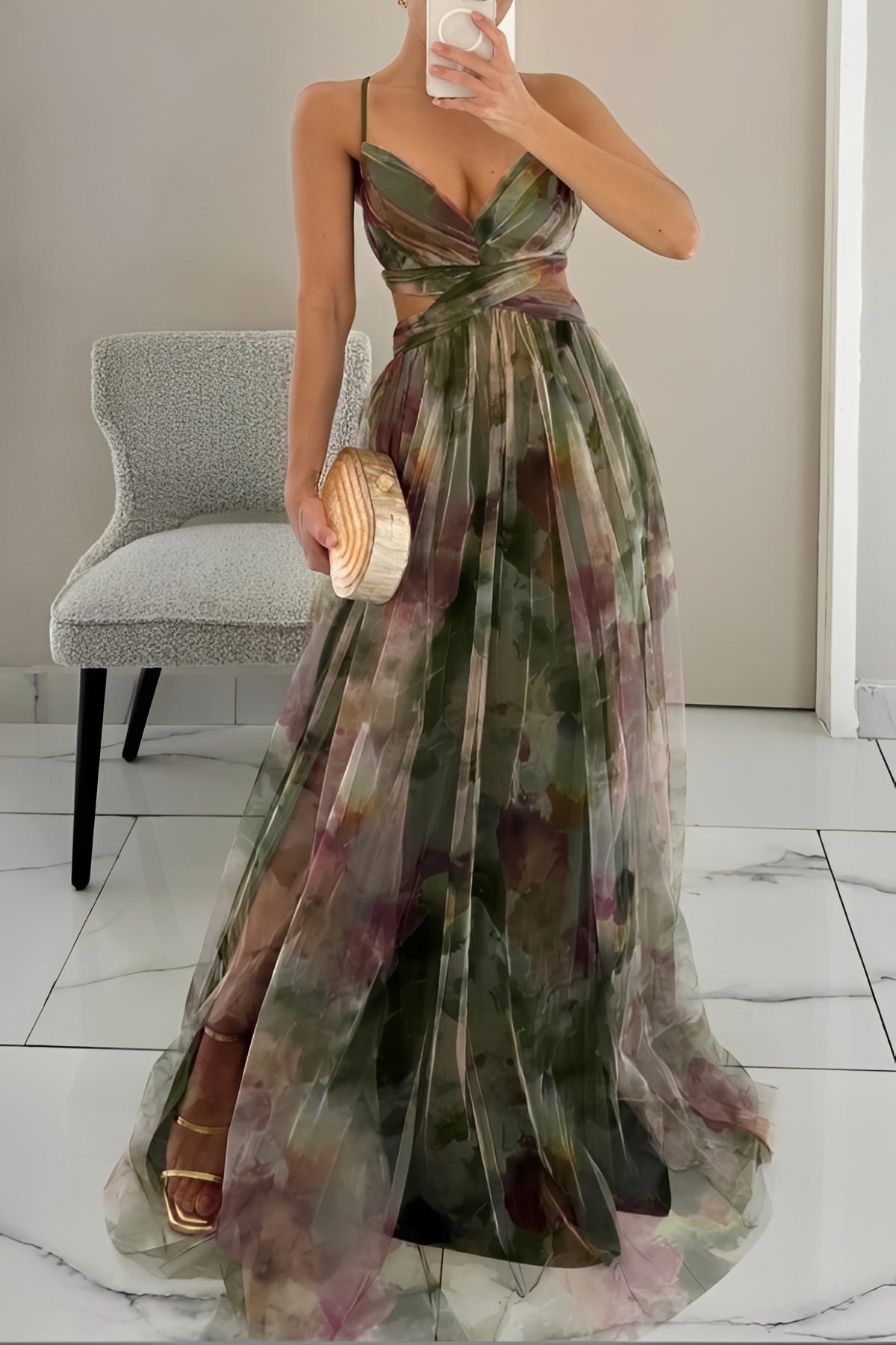 Davina - Stilvolles A-Linien Maxikleid