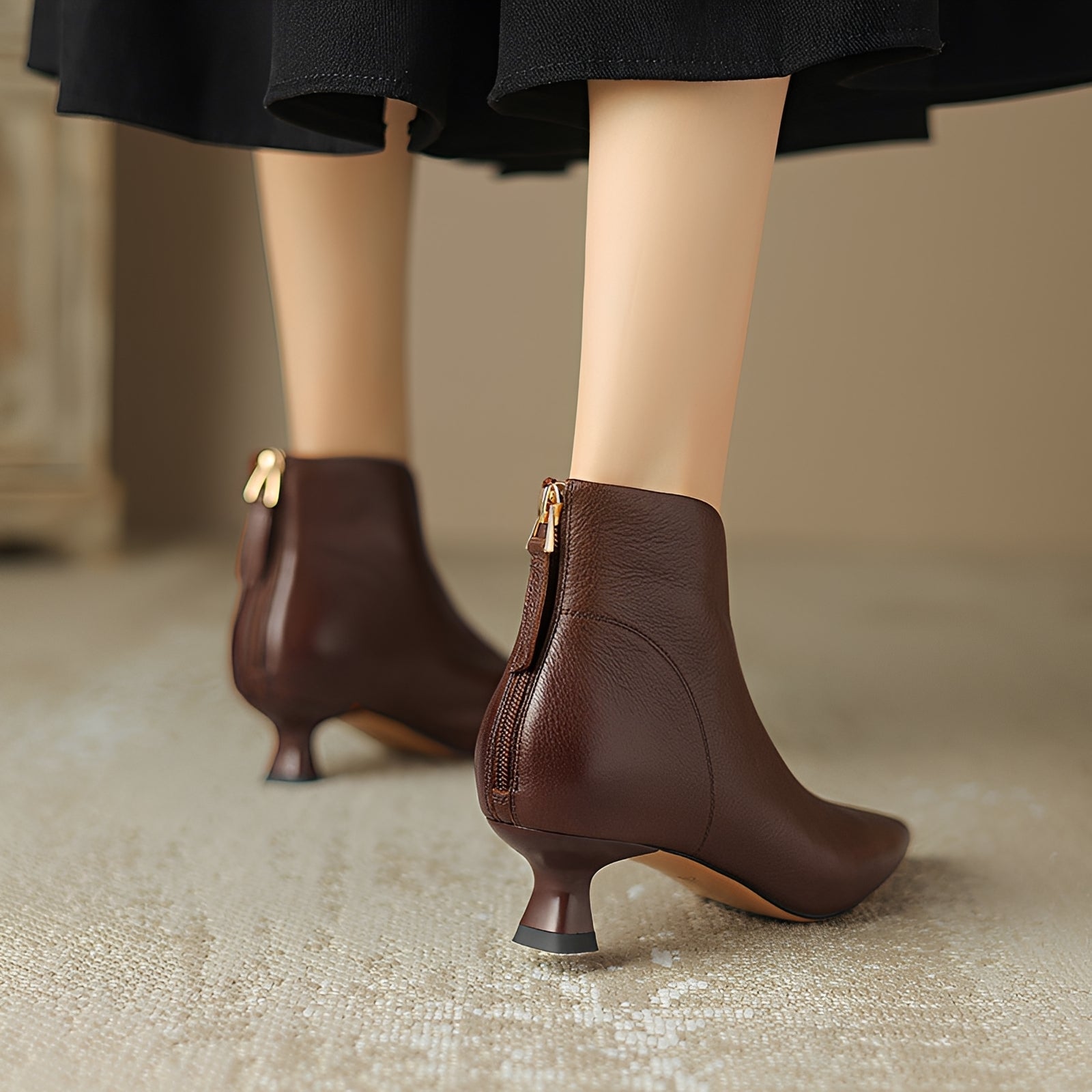 Samira - Stilvolle kurze Stiefel mit Absatz