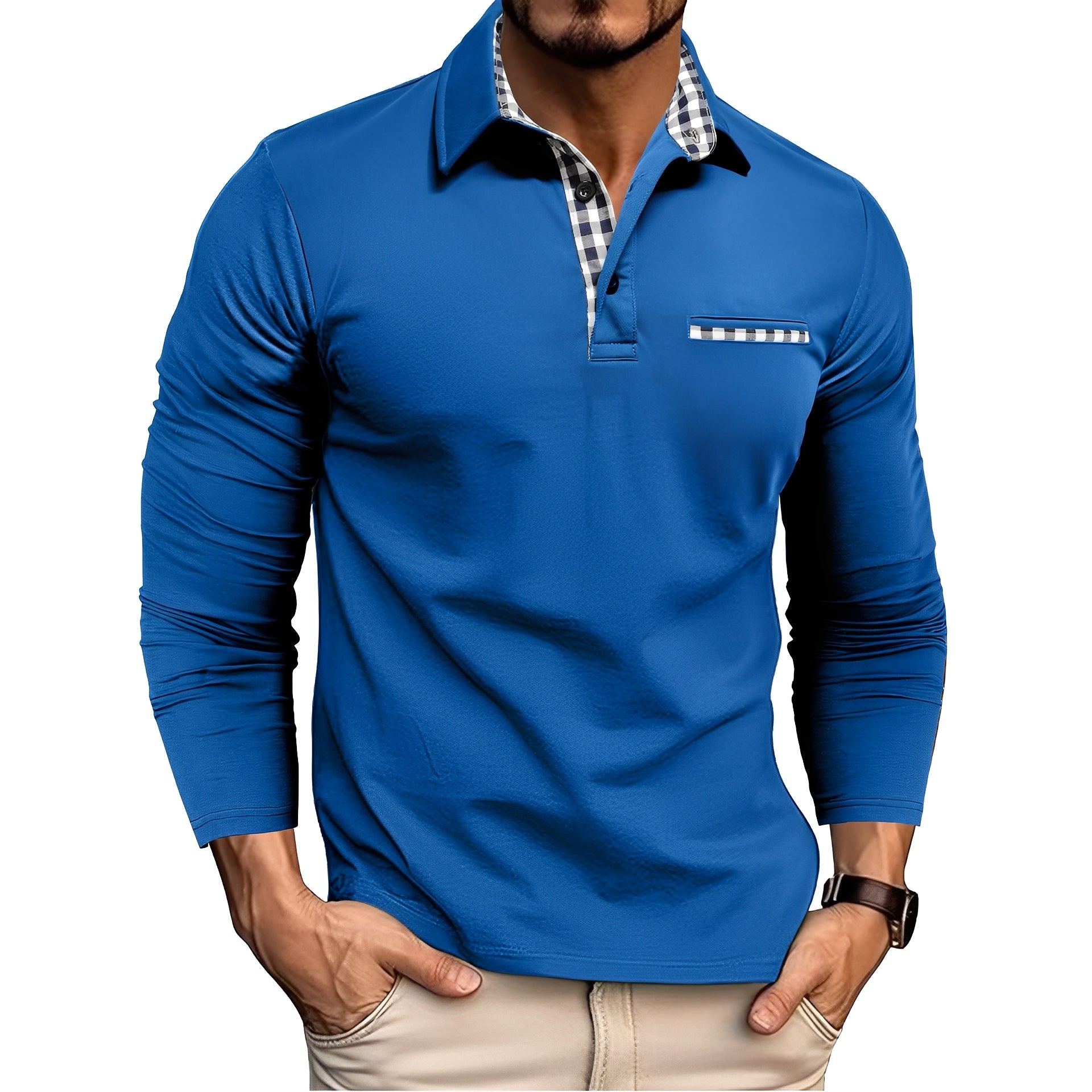 Charel - Komfortables Langarm-Poloshirt für Herren