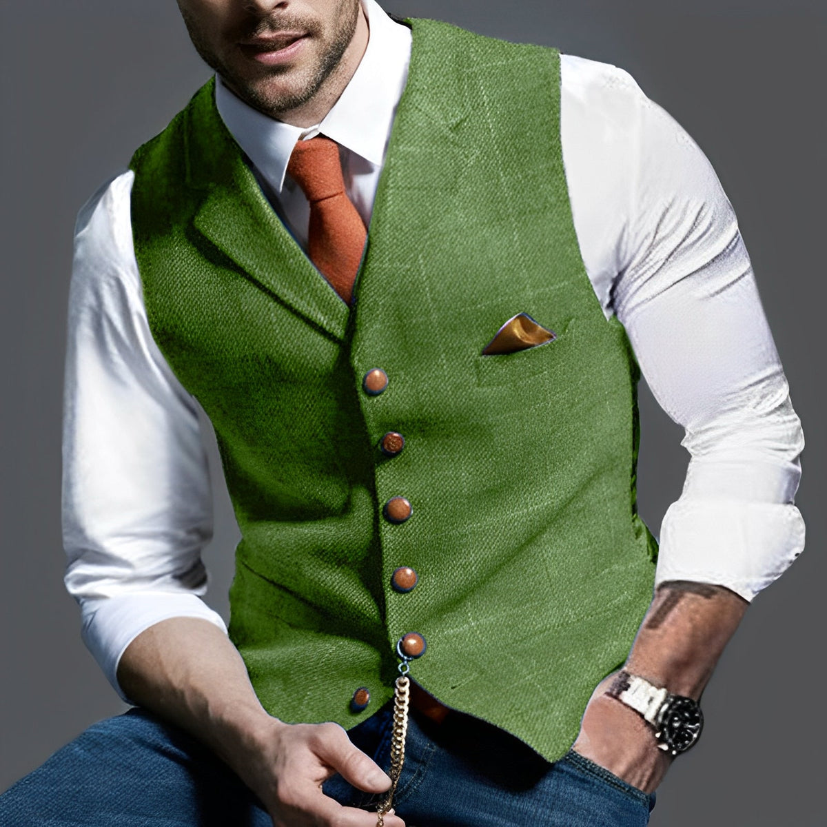 Jasper – Vintage Weste für Herren