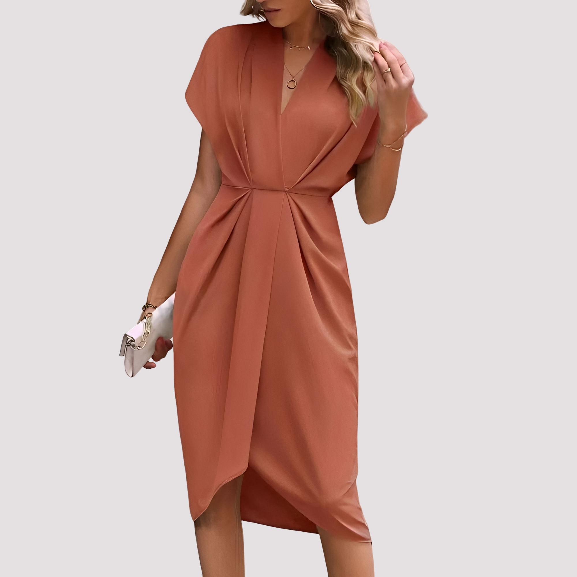 Gwen - Elegantes Midikleid mit Schlitz