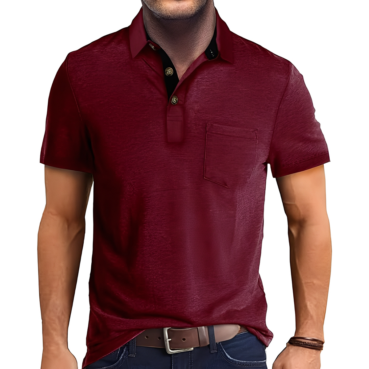 Abner - Poloshirt im traditionellen Stil