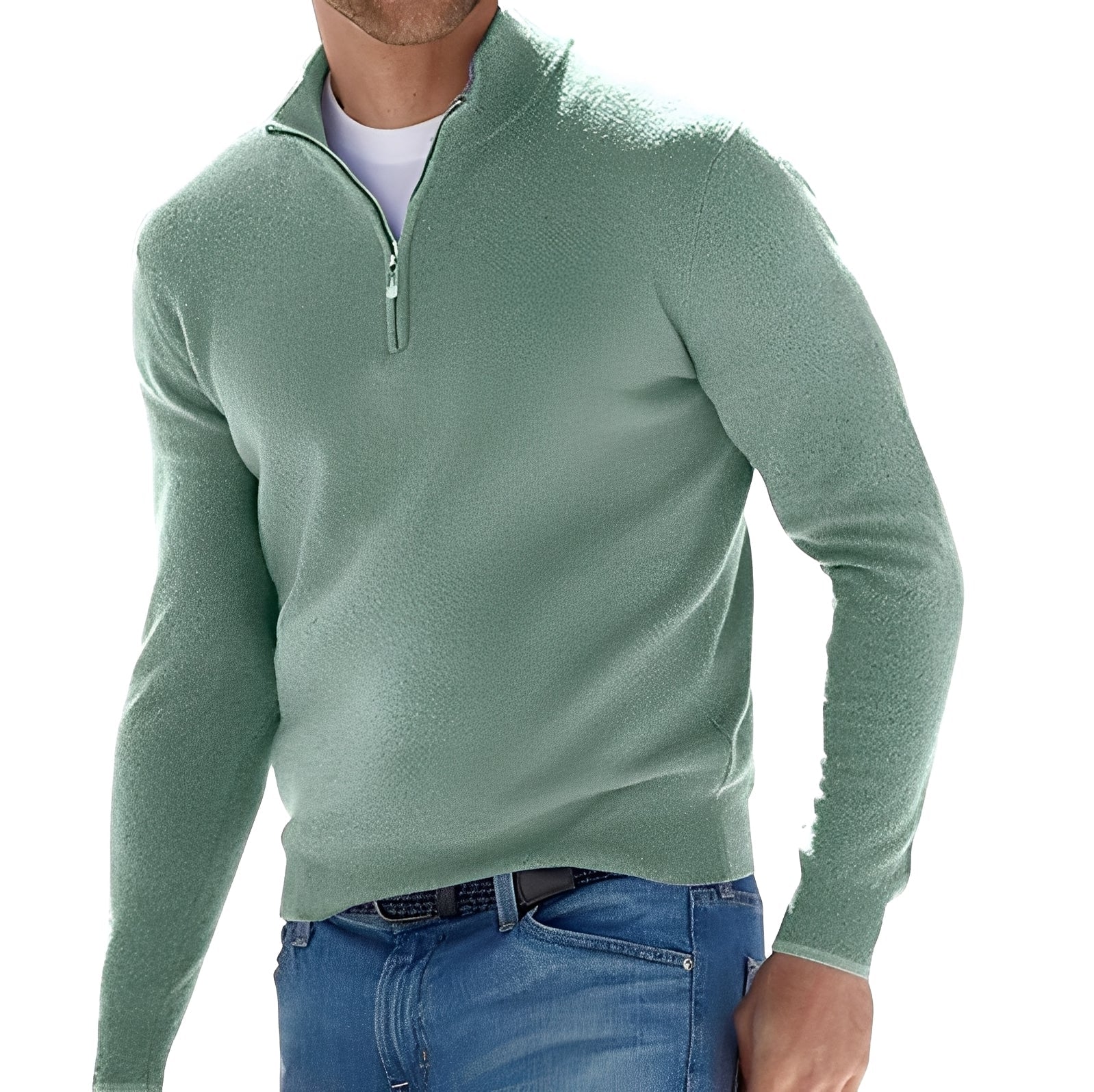 Nash - Freizeit-Sweater mit halbem Reißverschluss