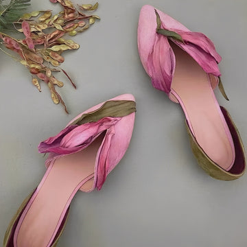 Jennifer - Modische flache Damenschuhe mit Blumenmuster