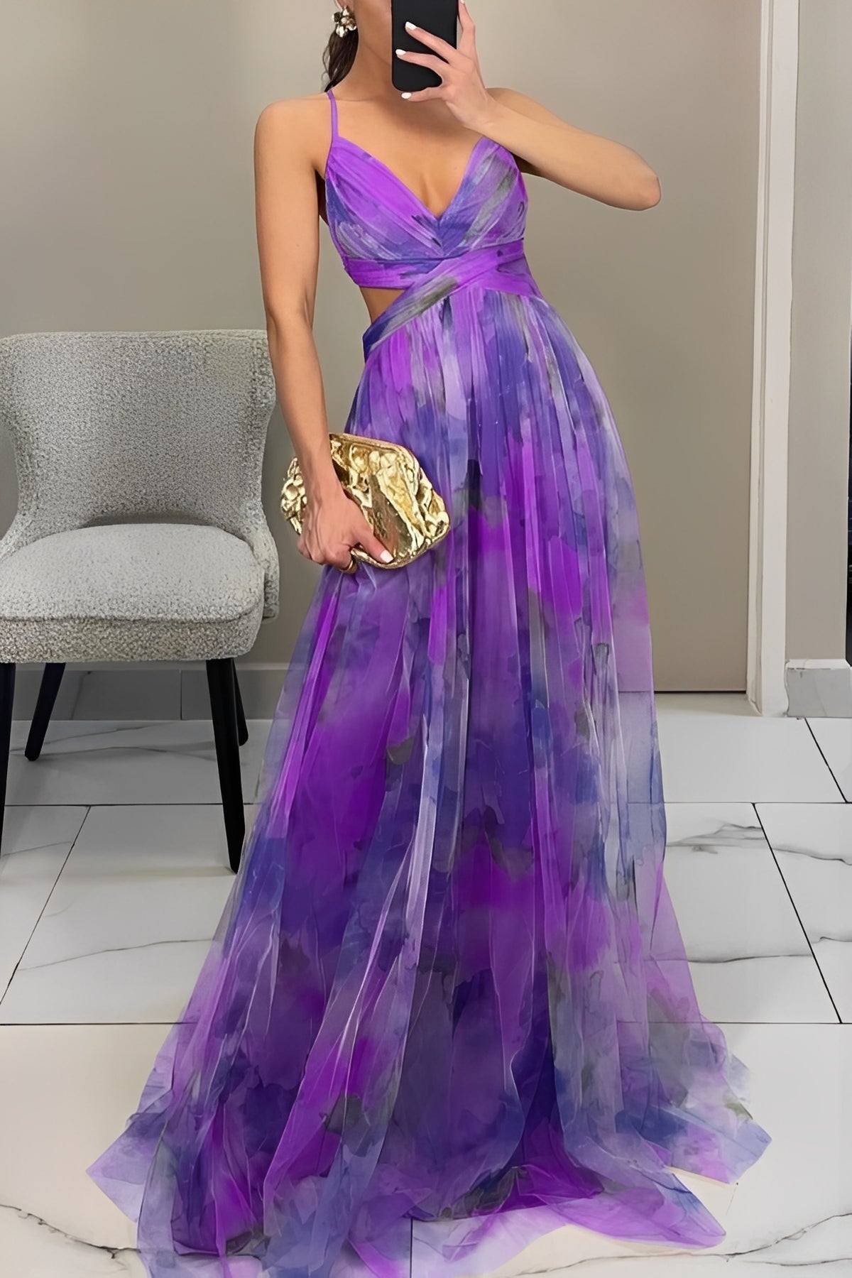 Davina - Stilvolles A-Linien Maxikleid