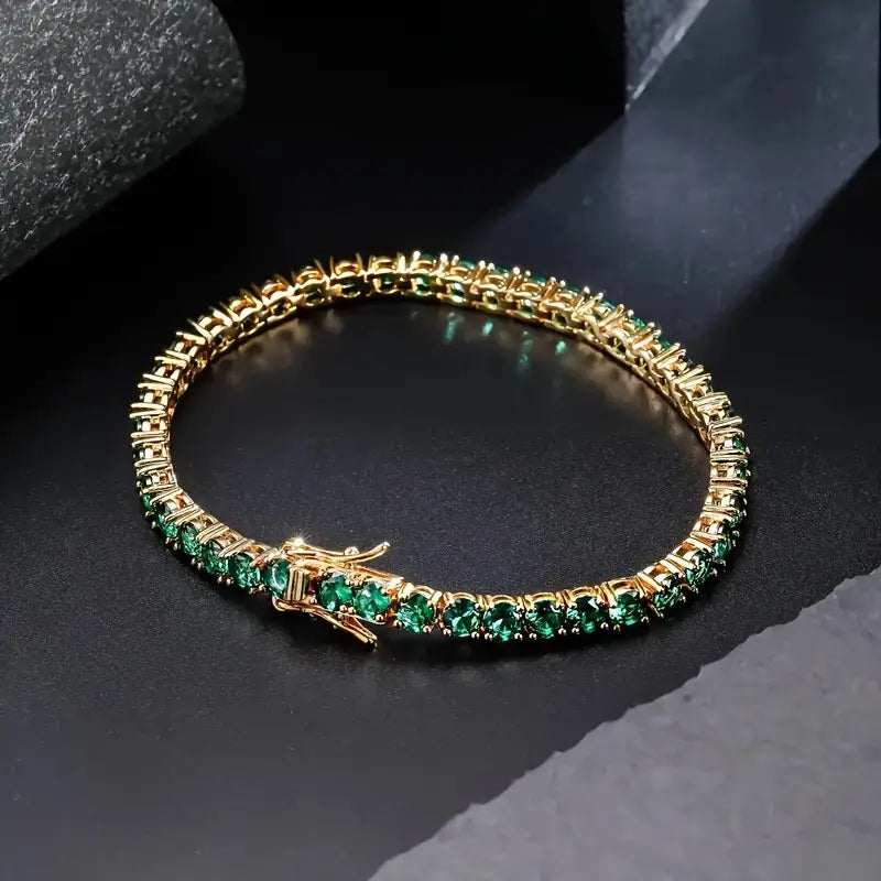 Aliona – Elegantes goldfarbenes Virelli-Armband