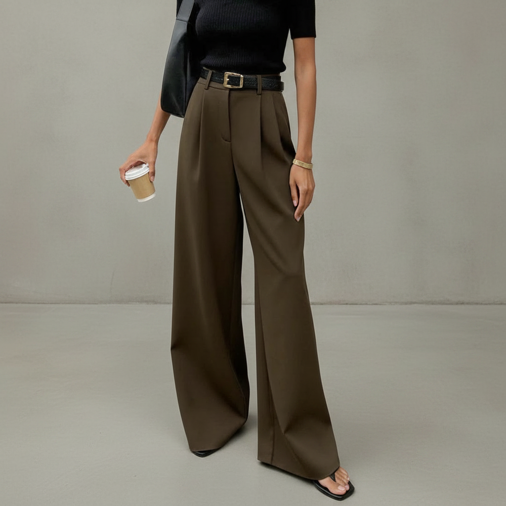 Marlene - Elegante Hose mit weitem Bein