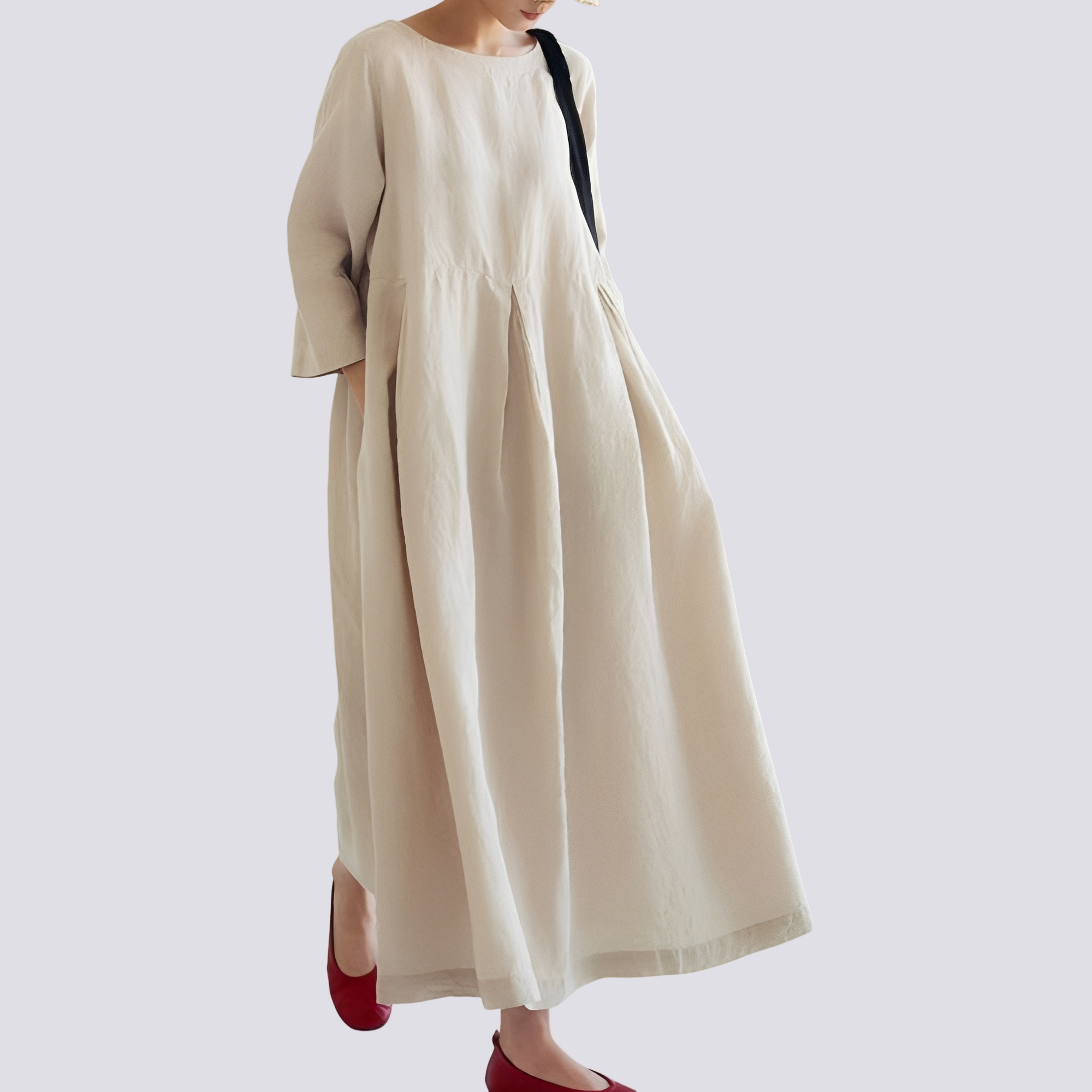 Veronica - Weites Damenkleid mit Taschen
