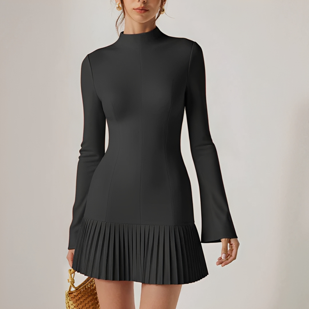 Elva - Stilvolles Falten-Minikleid