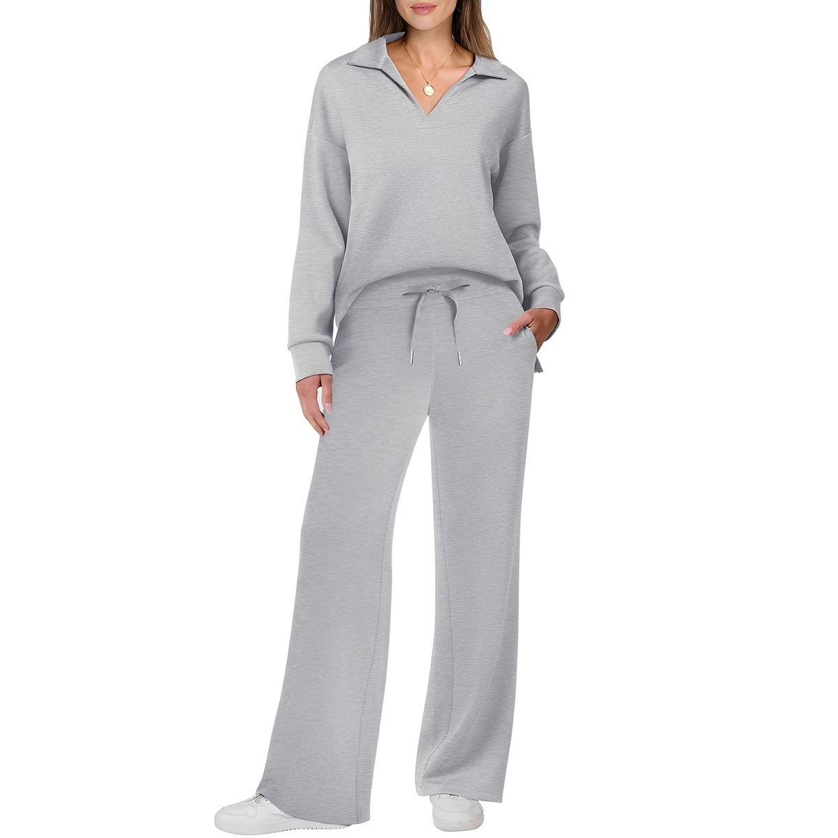 Justina - Komfortables Damen-Set aus Pullover und Hose