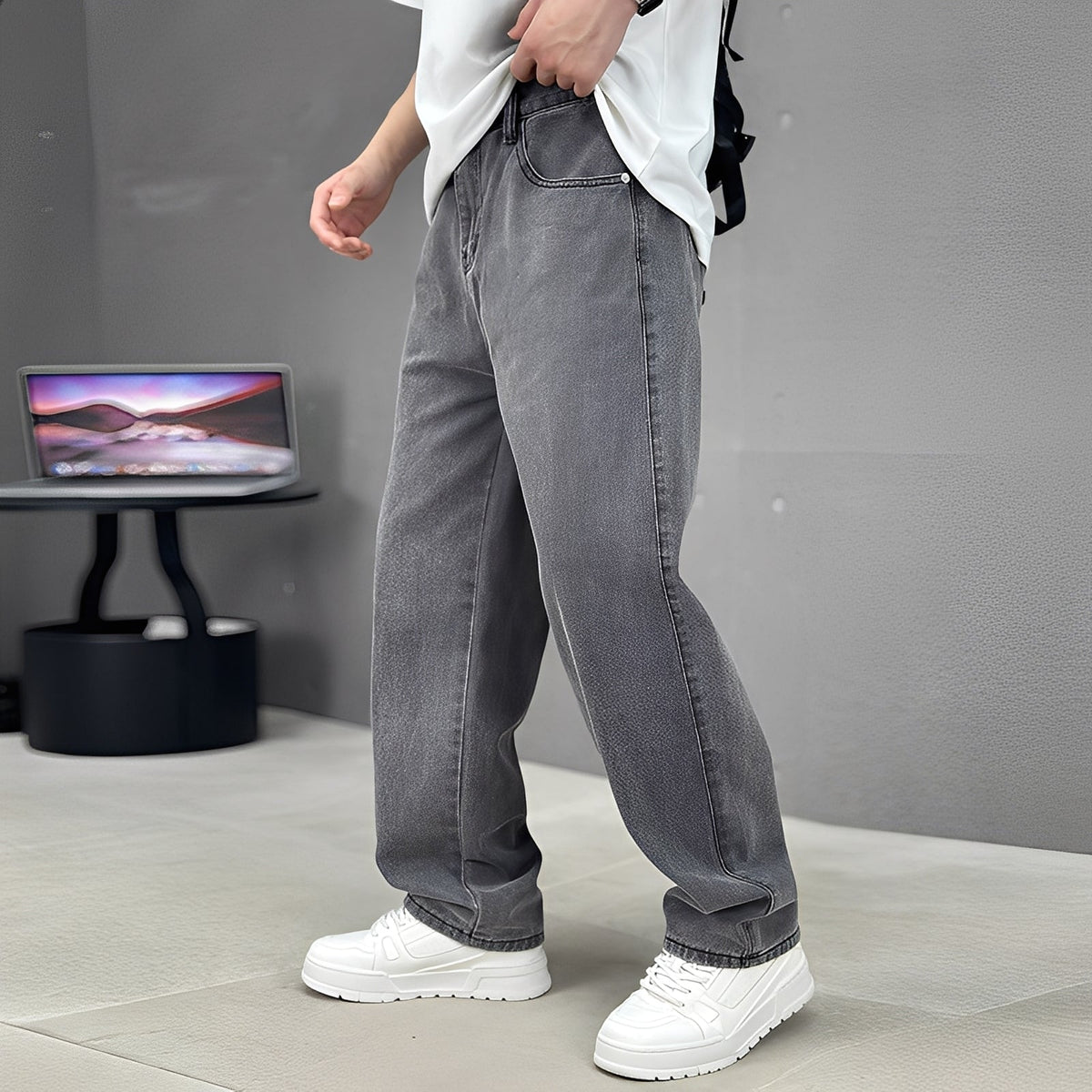 Wendell - Modische Hose mit weitem Bein