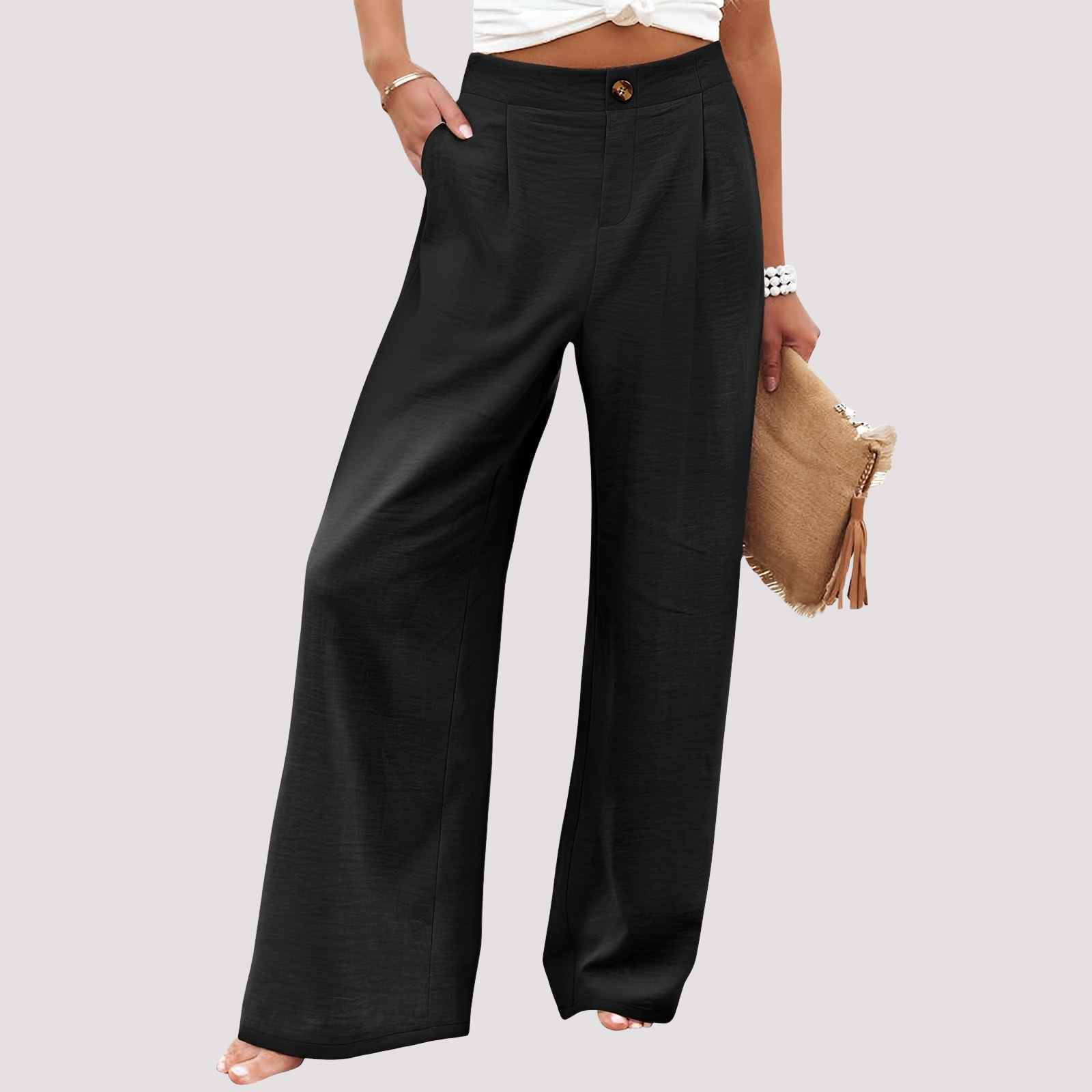 Helen - Damenhose mit weitem Bein und lässiger Passform