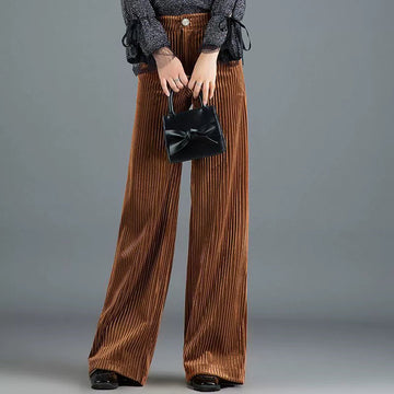 Casey - Elegante Cordhose mit weitem Bein für Damen