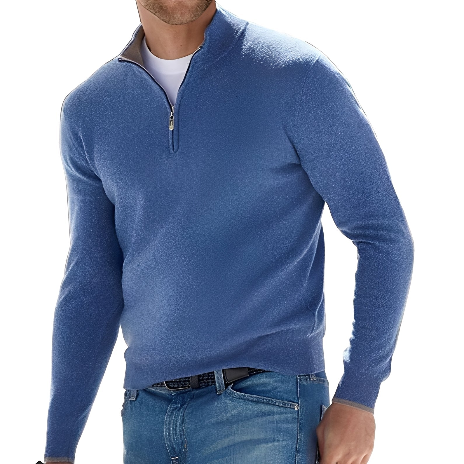 Nash - Freizeit-Sweater mit halbem Reißverschluss