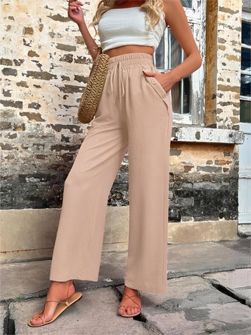 Allie - Elegante, locker geschnittene Hose mit hoher Taille für Damen