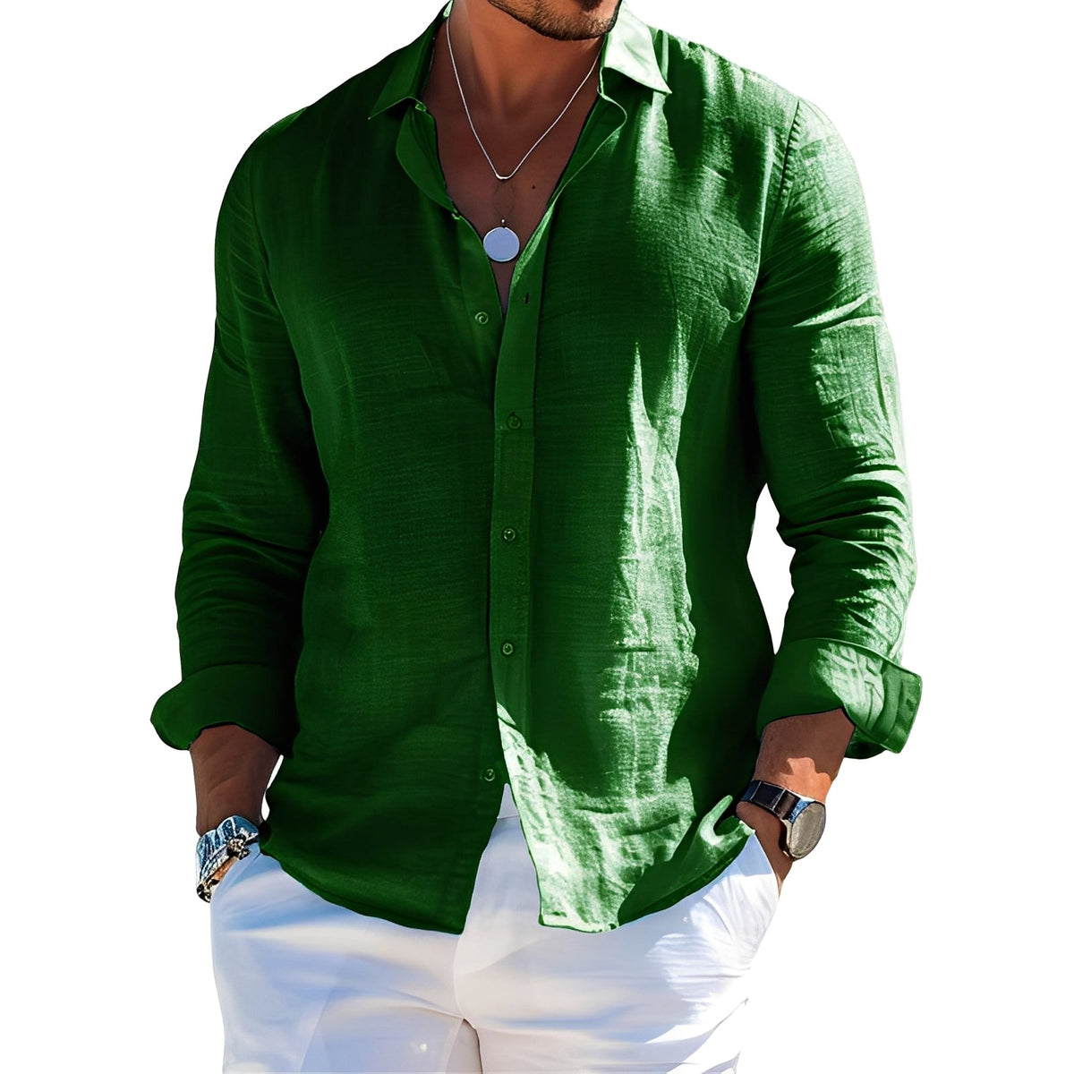 Félicien - Komfortables Langarm-Poloshirt