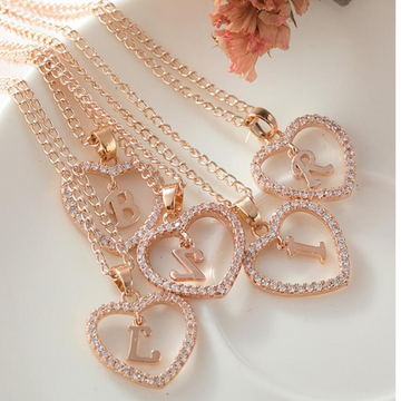 Kristall-Halsband mit Herz-Anhänger