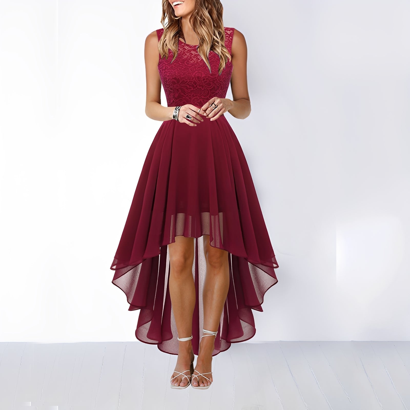 Leena - Stilvolles asymmetrisches Abendkleid