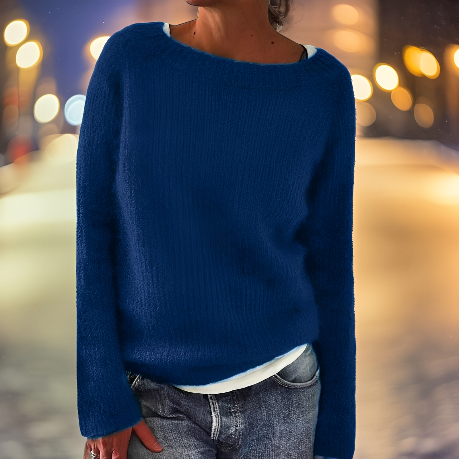Abeeha - Damenpullover mit entspannter Passform