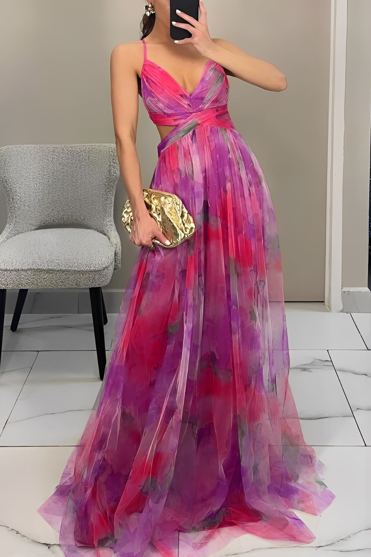 Davina - Stilvolles A-Linien Maxikleid