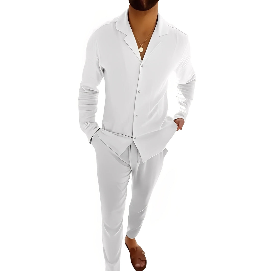 Hadrien - Herren-Set aus Langarmhemd und Hose