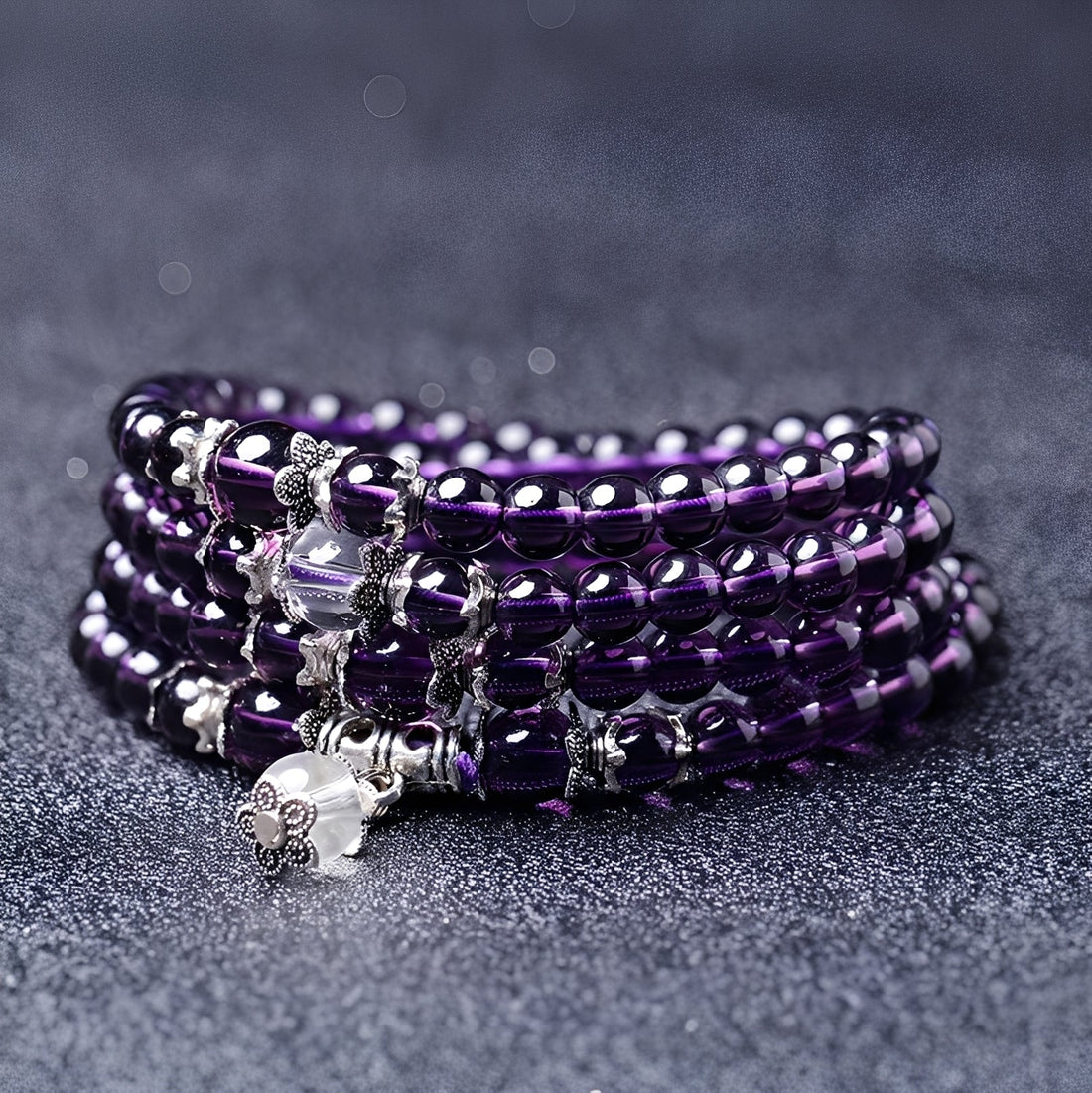 Mia – Spirituelles Armband und Halskette mit Amethyst
