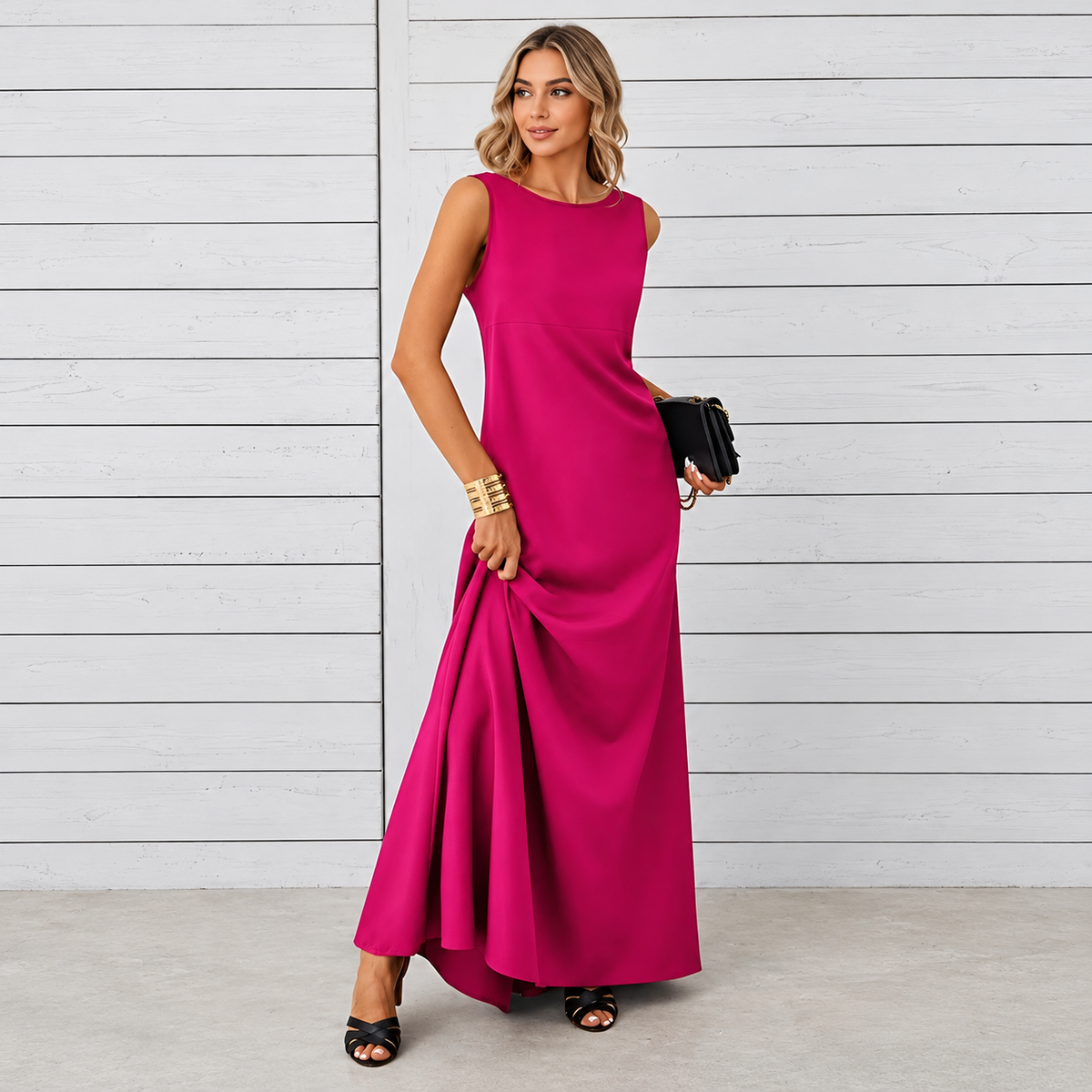 Saranna - Stilvolles Langkleid für Frauen