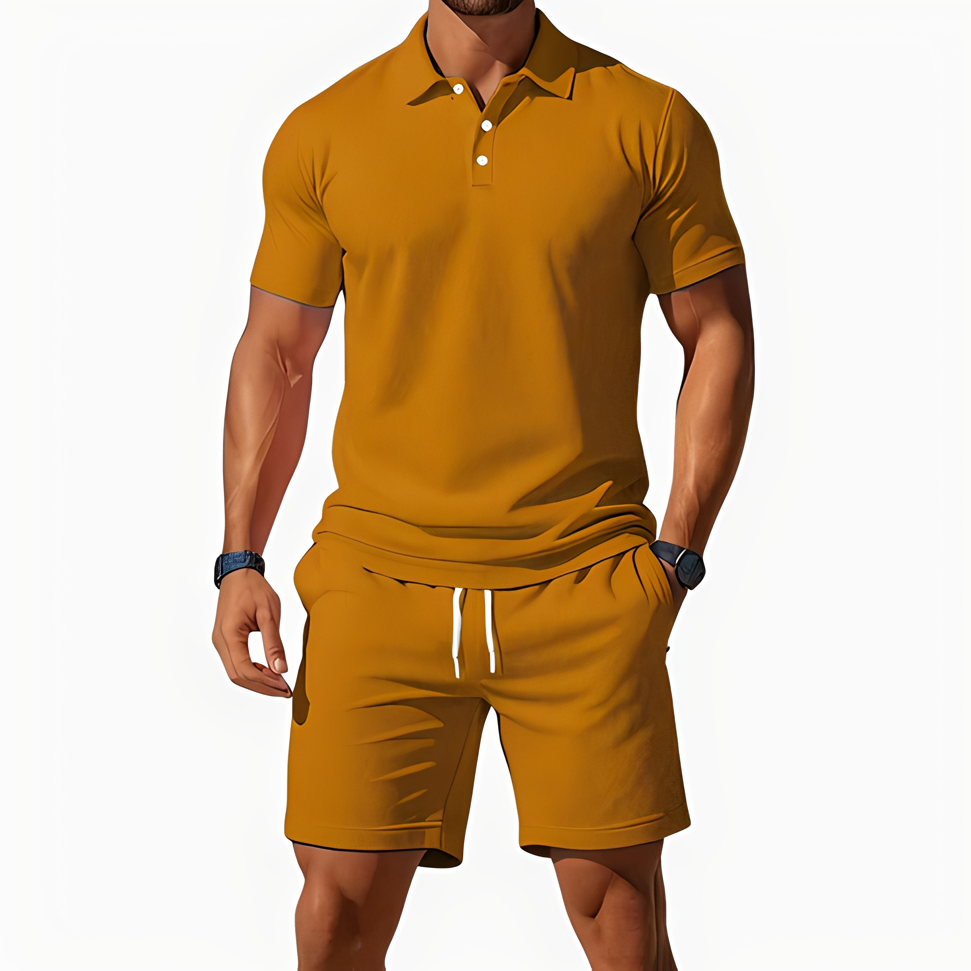 Aldrin - Modisches Polo- und Short-Set für Herren