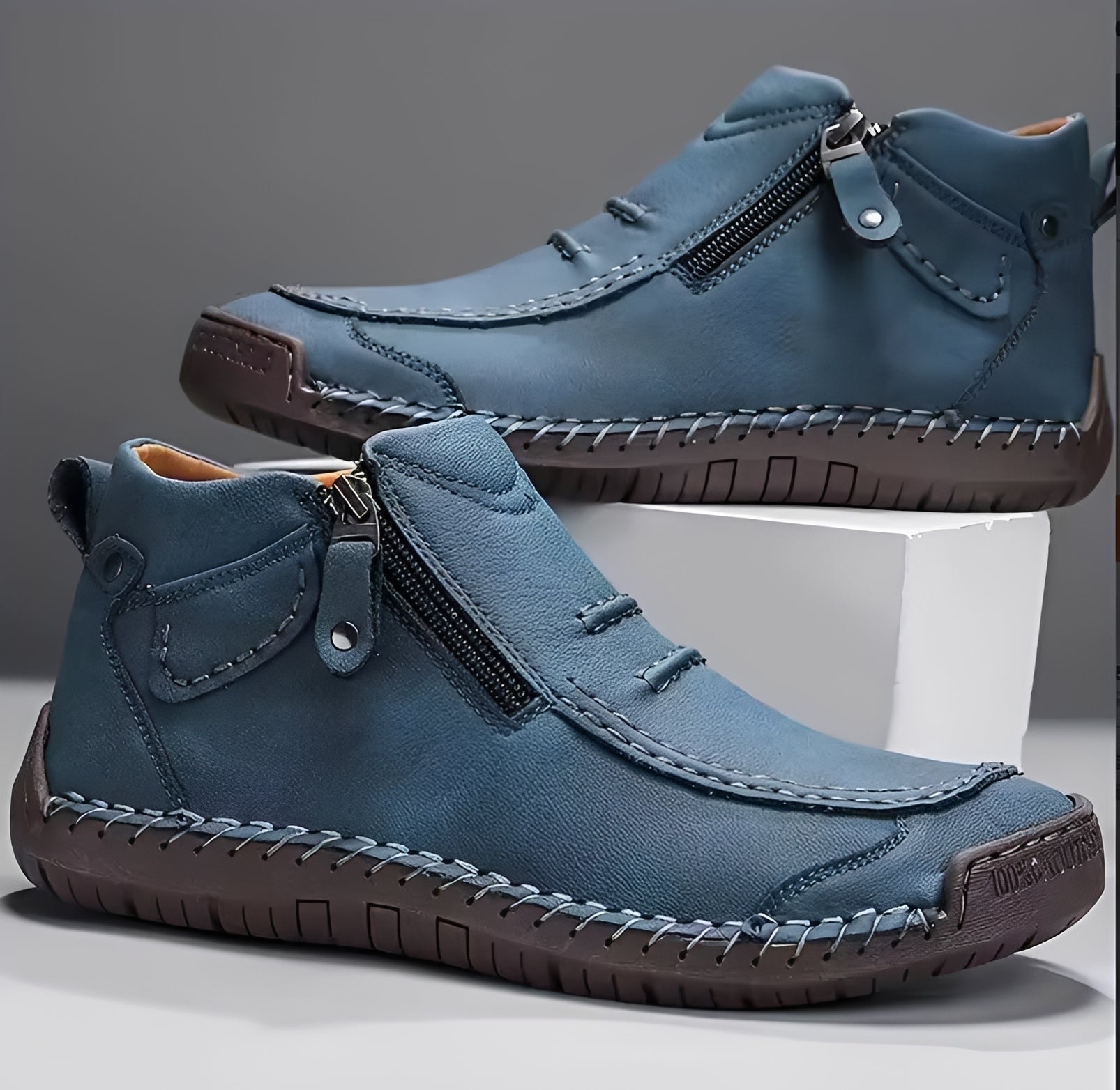 David - Stilvolle Reißverschluss-Stiefel
