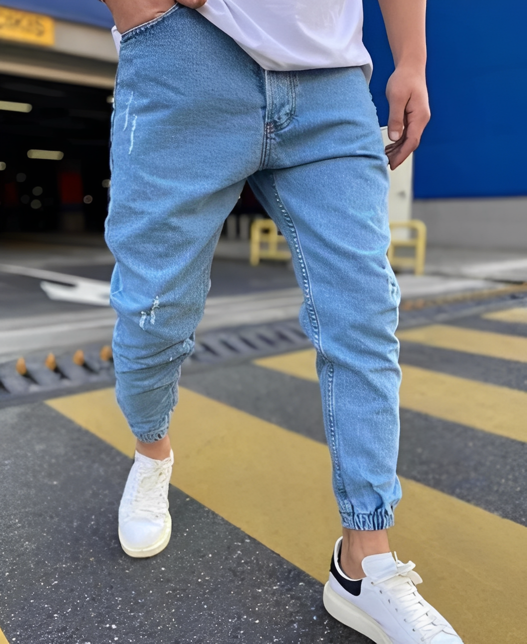 Andre - Stilvolle Herren-Slim-Fit-Jeans mit Rissen
