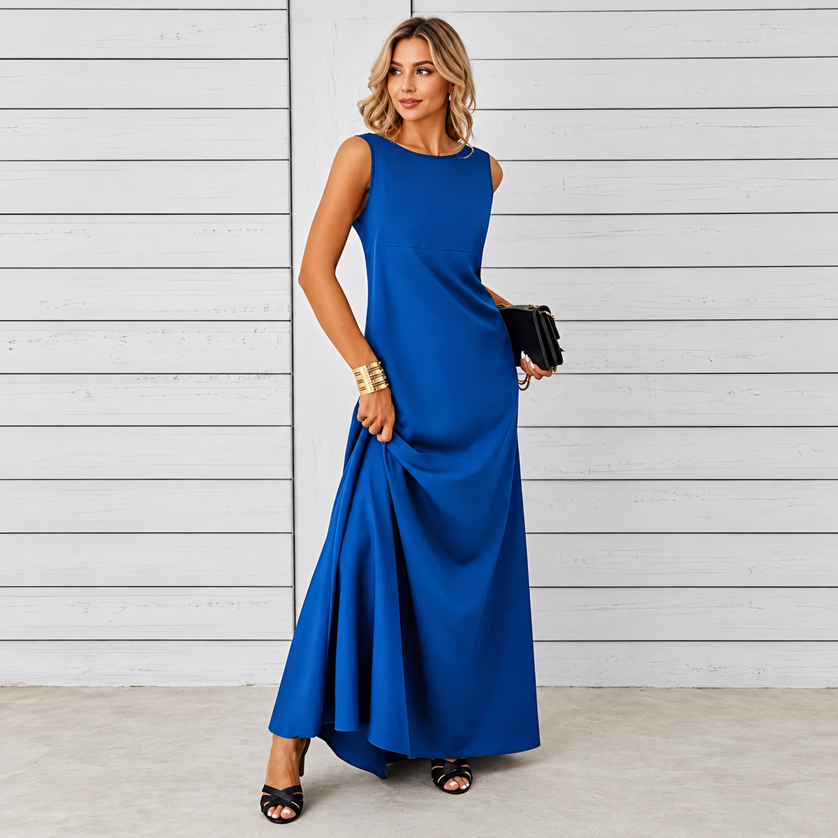 Saranna - Stilvolles Langkleid für Frauen