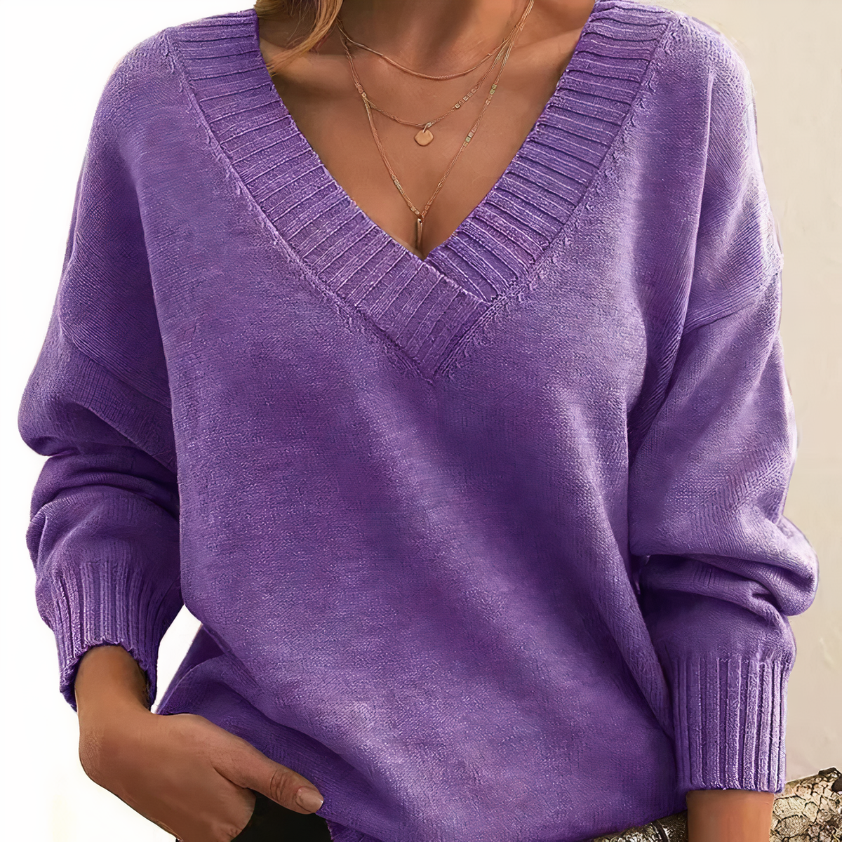 Herbst – Eleganter und bequemer Pulli
