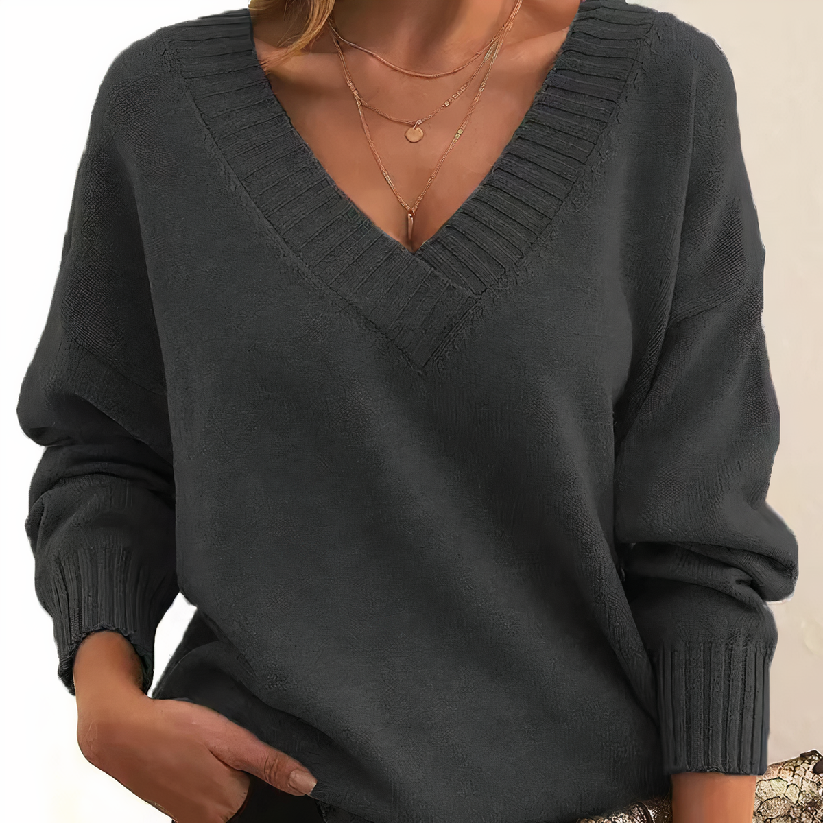 Herbst – Eleganter und bequemer Pulli