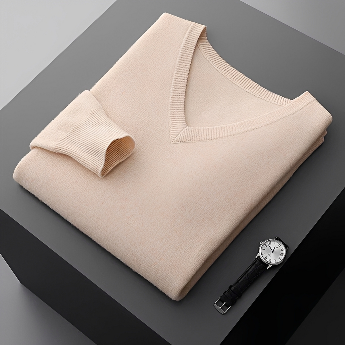 Walter - Komfortabler Pullover mit V-Kragen